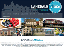 Tablet Screenshot of lansdalealive.com